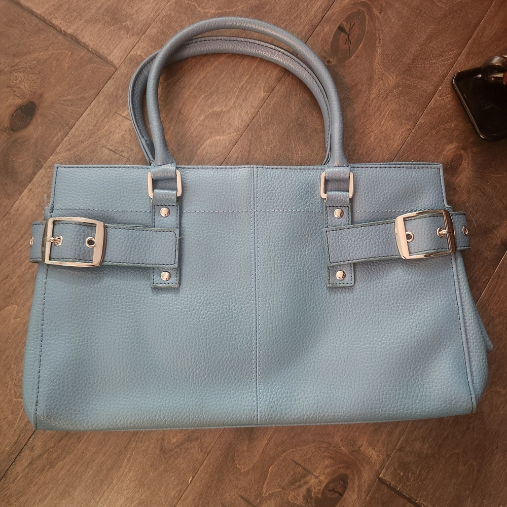 Chic Sky Blue Tote Bag